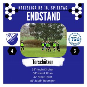 SV Hailfingen – TSV Lustnau II 4:3 (2:2)
