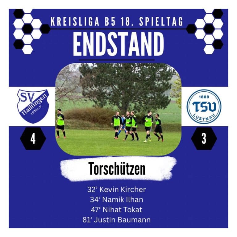 SV Hailfingen – TSV Lustnau II 4:3 (2:2)
