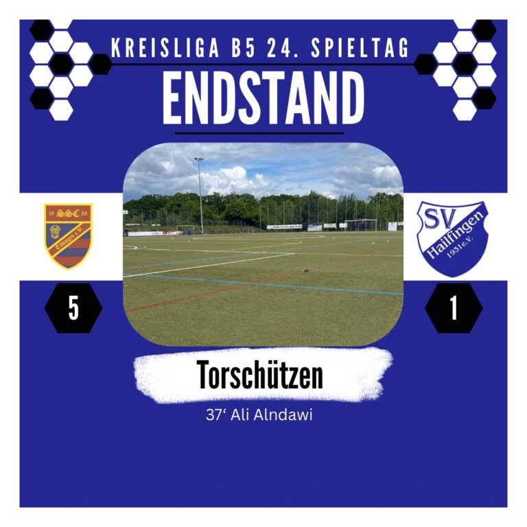 SSC Tübingen II – SV Hailfingen 5:1 (2:1)