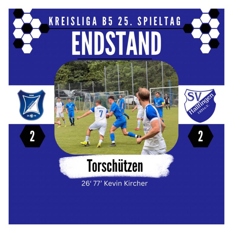 SGM Altingen Entringen II – SV Hailfingen 2:2 (1:1)
