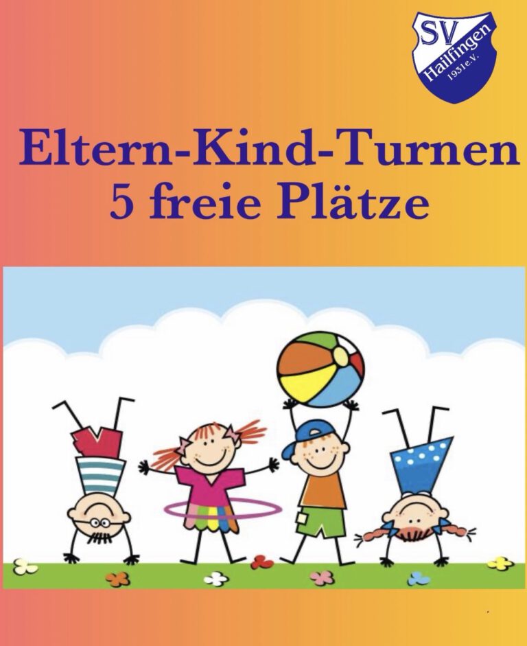 Freie Plätze Eltern-Kind-Turnen und Zumba Kids